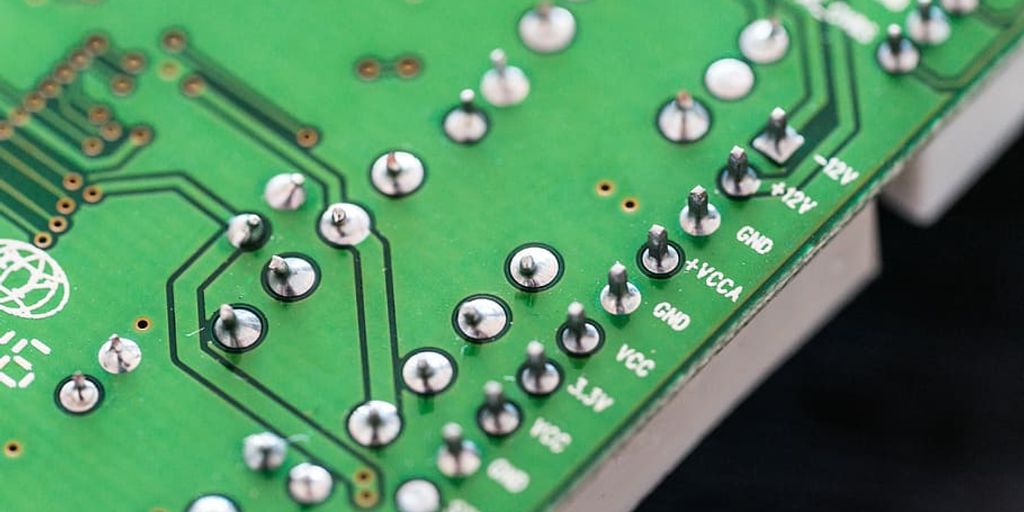 semiconductor wafer technology circuit board close-up