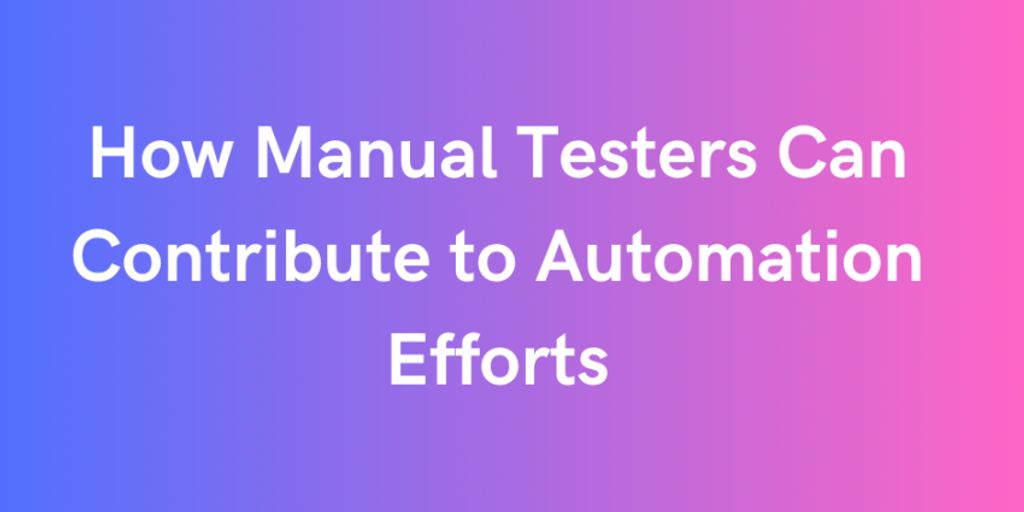 software tester automation