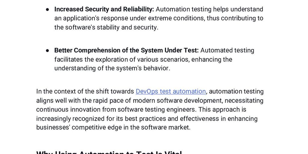 automated software testing tools